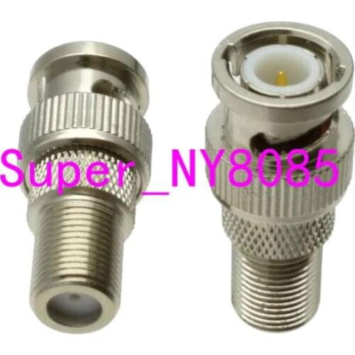 1pcs Adapter BNC male plug to F type TV female jack straight RF COAXIAL Connector For TV
