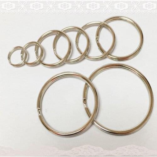 100pcs/ Lot High Quality Metal Silver Curtain Ring Movable Rod Clips Window Shower Curtains Rings Hanging Clamp General Model