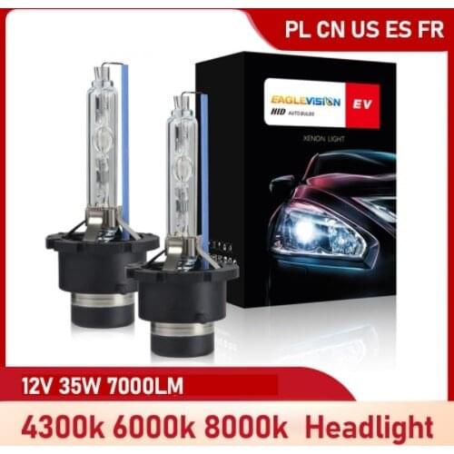 2PCS 12V 35W HID Bulb HID Xenon Headlight Bulbs D1S D2S D3S D4S Xenon Lamp Light 4300K 6000K 8000K Headlight Car Lights