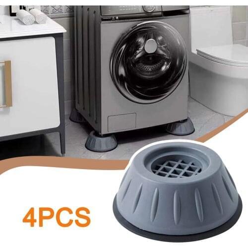 4pcs Washing Machine Anti-vibration Mute Protection Mat Anti-skid Foot Pad Dryer Universal Furniture Cushion 2021 Home Accessory