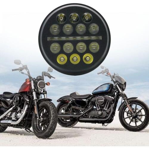 5.75inch LED Headlight faro led moto DRL Front Driving Motorbike Headlights for harleyDyna Sportster Softail 5 3/4"Headlamp