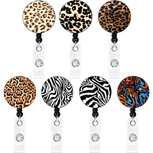 7 Color Retractable Nurse Badge Reel Clip Badge Holder Students Doctor Id Card Holder Badge Clip