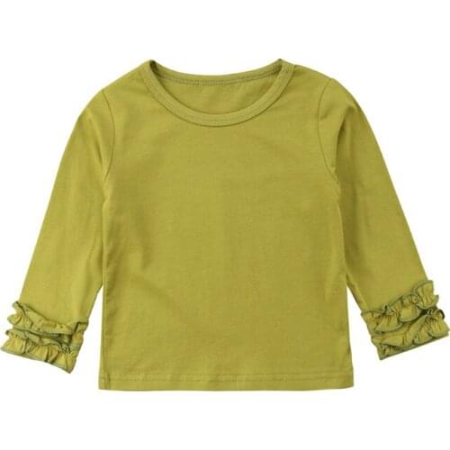 Toddler Infant Newborn Kids Baby Shirts Girls Princess 4 Color Wholesale Outfit Clothes Lace Long Sleeve Blouse Casual Clothes