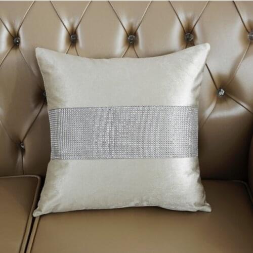 Mylb Decorative Pillow Case Flannel Diamond Patckwork Modern Simple Throw Cover Pillowcase Party Hotel Home Textile 45cm*45cm