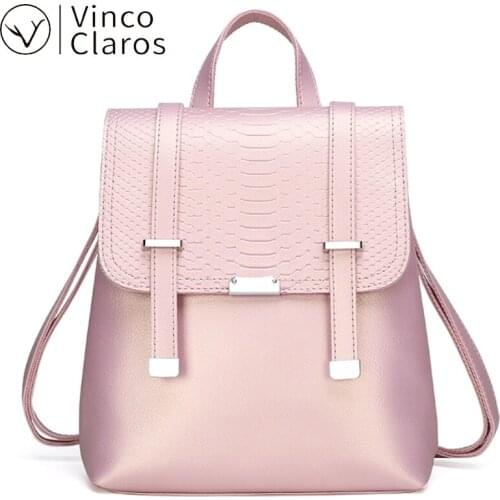 Designer PU Leather Backpack Travel Luxury Alligator Women Back Pack Purses High Quality Large Capacity Bags In 30cm Waterproof