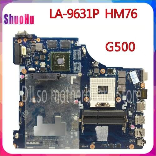 KEFU LA-9631P For Lenovo G500 Laptop Motherboard VIWGP/GR LA-9631P REV:1.0 HM76 Support I3 I5 I7 Cpu Test DDR3 Intel