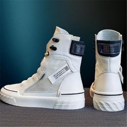 Platform Womens Sneakers New Spring Canvas Lace-Up Vulcanized Shoes Summer Breathable White Casual Women Shoes