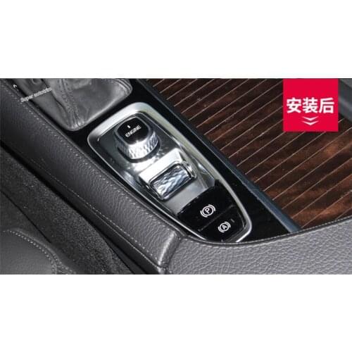 Lapetus Control Armrest Gear Stall Brake Hand Cover Trim Fit For Volvo V90 Cross Country S90 2017 - 2019 Accessories Interior