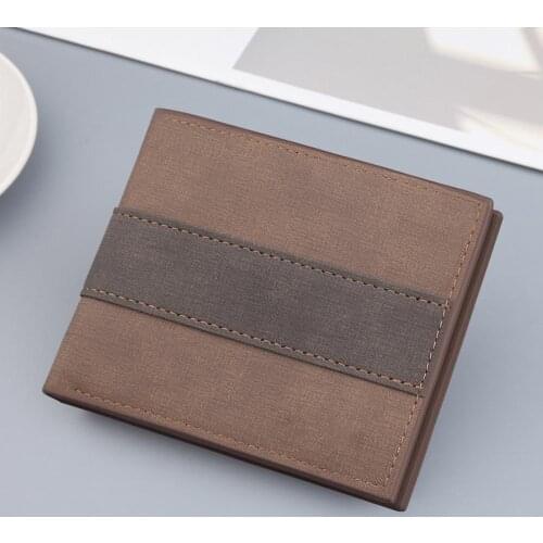 Men Vintage Faux Leather Bifold Multi Card Slots Wallet Coin Purse Cash Holder Business Money Bag Card Holder Organizer