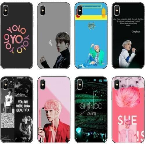 Soft Transparent Phone Case For Huawei P30 P20 Pro P10 P9 P8 Lite Y5 Y6 Y7 Y9 P Smart Plus 2018 2019 kpop Shinee Jonghyun