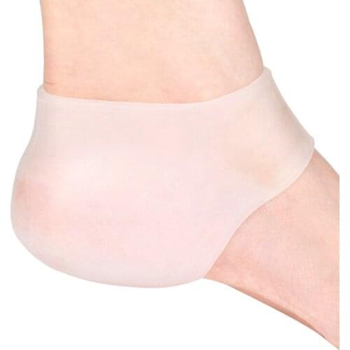 1pair=2pieces)Silica gel heel protective pad socks set crack socks crack set heel protective sleeve