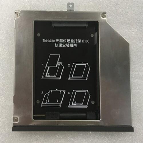 New Thinkpad compatible W540 W541 T440p notebook optical drive bracket or second hard drive bracket SSD HDD Caddy 9mm SATA3.0