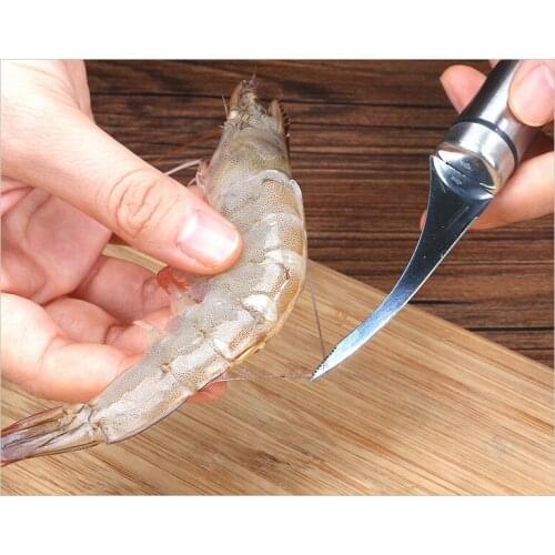 Stainless Steel Shrimp Line Knife Lobster Fish Cleaning Shrimp Intestines Cutting Knife kitchen tools shrimp knife