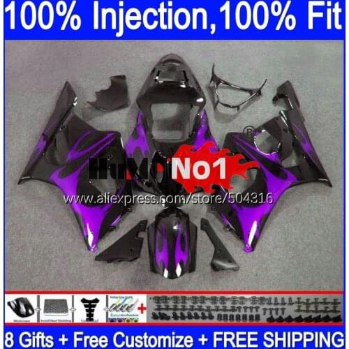 OME For SUZUKI GSXR 1000 GSXR-1000 2003 2004 20MC.82 GSX-R1000 K2 1000CC GSX R1000 K3 03 04 GSXR1000 03 04 Fairings Purple Top