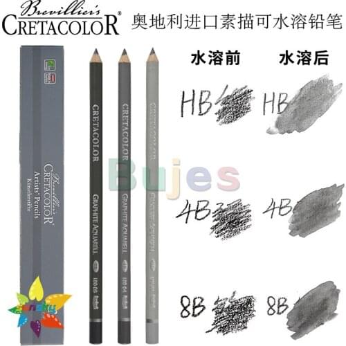 Original Cretacolor Sketch graphite pencil Sketching Water soluble pencil Gray series pencil HB/4B/8B Art supplies