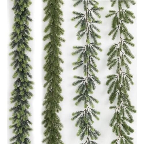 PE leaf encryption Christmas Rattan simulation Christmas tree vine leaves pine needles DIY Christmas decorations