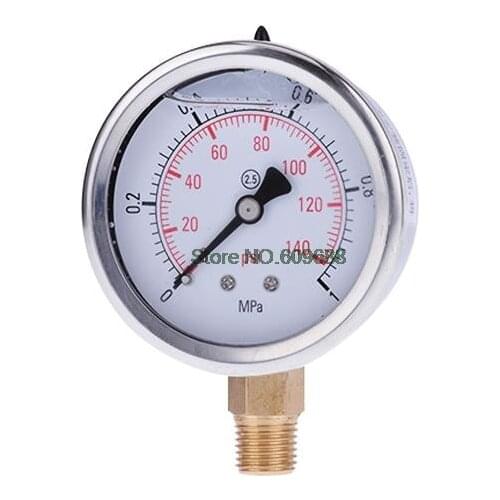60mm Radial Vibration-resisting Pressure Gauge Vacuum Negative Oil/Water Pressure Meter