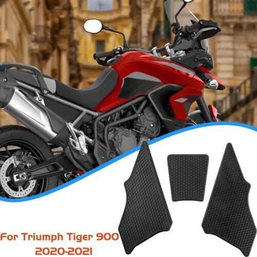 Motorcycle Gas Fuel Tank Traction Pad Decal Rubber Side Knee Grip Protector Sticker Decals For Triumph Tiger 900 2020 2021