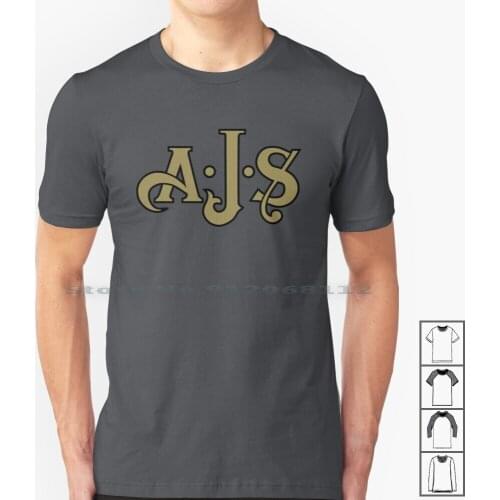 Ajs Motorcycles Shirt , Sticker , Decal , Mask T Shirt 100% Cotton Ajs Motorcycles Chopper Ariel Norton Indian Bsa Cz Matchless