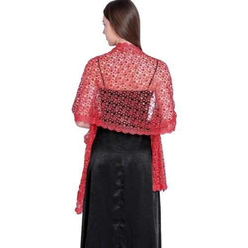 Shawls and Wraps for Evening Dresses Womens Embroidery Scarf Mesh Glitter Sequin Wedding Cape Female Shoulder Wraps