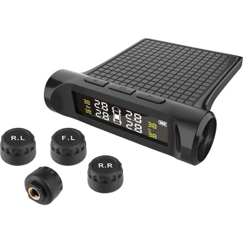 TPMS Tire Pressure Monitoring System Tire Position Exchange Real Time Pressure & Temperature Alerts Smart LCD Display