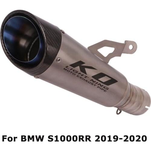 Slip for BMW S1000RR 2019-2020 Motorcycle Titanium System Exhaust Muffler Mid Tail Pipe