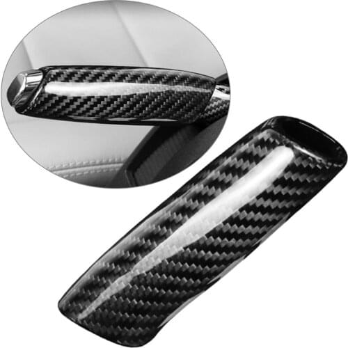 Carbon Fiber Car Handbrake Handle Cover Replacment For Mercedes Benz A Class B-Class A180 A200 A220 A250 B180 B200 B250 etc