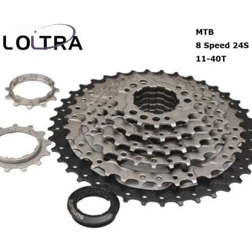 Sunshine 8 Speed Cassette 11-40 T Wide Ratio for parts Hub Mountain Bike MTB Bicycle freewheel 24s