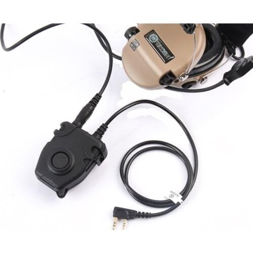 Sound pickup and noise reduction tactical headset Peltor adapter PTT only supports Z-Tactical