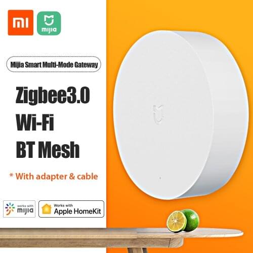 Xiaomi Mijia Smart Gateway ZNDMWG03LM 2.4GHz Wifi Zigbee3.0 BT 5.0 Mesh Hub Voice APP Control Smart Linkage Apple Homekit