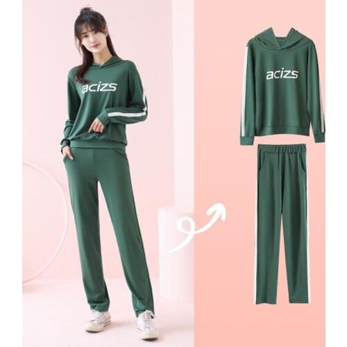2021 Autumn And Winter tracksuit 2pcs women ladies running tracksuit sets sports pants sets sport wear casual sports suit female