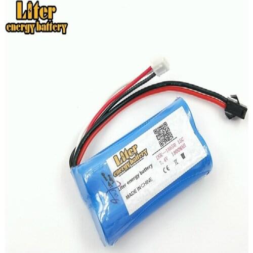 10 pcs/lot 7.4V 1800mAh 18650 Lithium battery You Di U12A Syma S033g 6088T 15c