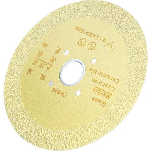 110 x 20 x 15mm Diamond Cast Iron Fiberglass Marble Cutting Grinding Disc High Quality