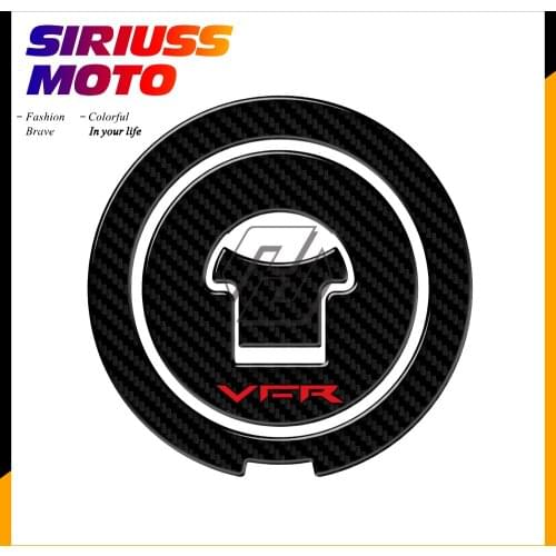 3D Carbon-look Motorcycle Fuel Gas Cap Protector Decals Case for Honda Interceptor VFR VFR800 1988-2009