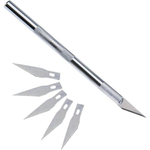 6 Blades Wood Carving Tools Fruit Food Craft Sculpture Engraving Knife Scalpel DIY Cutting Tool PCB Repair