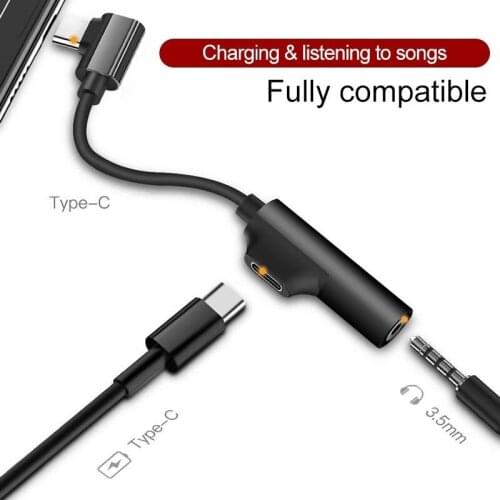 Adaptador for Huawei P40 P20 Mate 20 30 Pro Lite to 3.5 mm Charging Connnector USB c Adapter for Honor 20 Pro Nova 5 6 Splitter