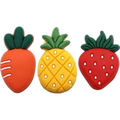 David accessories 10pcs Soft rubber Fruit Strawberry DIY Craft Supplies Kids Hair Phone Patch Arts Accessories,10Yc10975