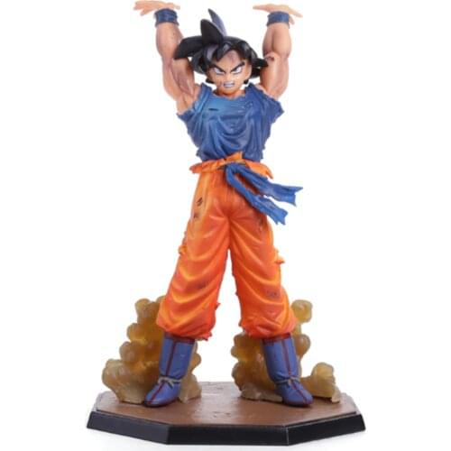 Bandai Anime Dragon Ball Z Son Goku Figures Toys Action Figurals Dama Spirit Bomb Super Goku DBZ Model Doll Figma Juguetes Gift