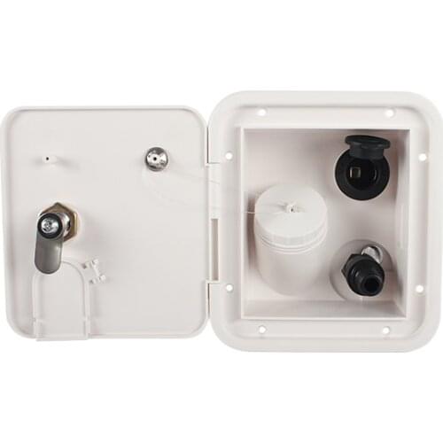 White Carded Gravity/Plastic Water Inlet Hatch Caravan Accessories Camper Motor Home TYTXRV RV Hatch Trailer