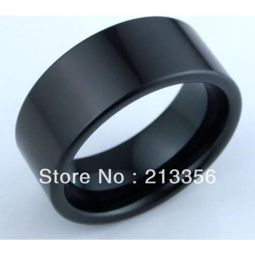 FREE SHIPPING!USA WHOLESALES CHEAP PRICE BRAZIL RUSSIA HOT SELLING 8MM WOMEN&MENS NEW BLACK PIPE CUT TUNGSTEN WEDDING RING