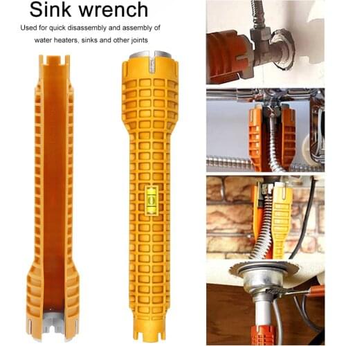 Flume Wrench Anti-slip Sink Repair Wrench Faucet Torque Wrench Hand Tool Sets Pipe Assembly Plumbing Spanner