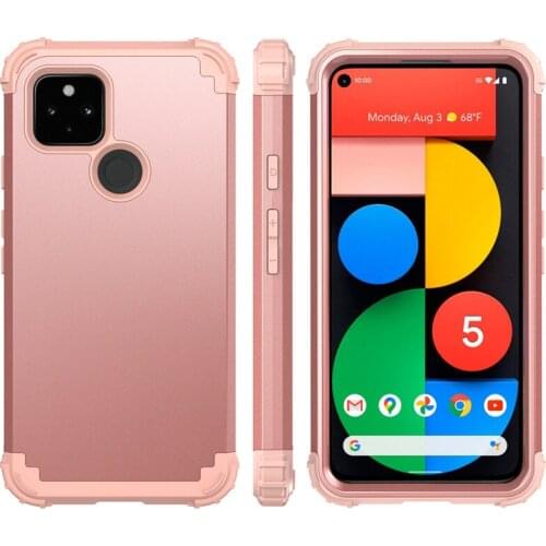 Hybrid 3 in 1 shockproof Phone Case For Google Pixel 4A 5A 5 Full Potection PC TPU Coque For Google Pixel 4 4XL 3AXL 3A 3 Fundas