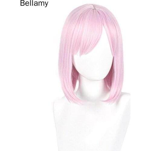 Game Fate/Grand Order Mash Kyrielight Cosplay hairwear Light pink Cosplay Wig +Wig Cap