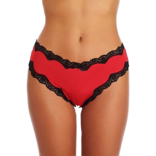 Imcute Womens Panties, Sexy Lace Bowknot Decoration Hollow-Out Panties for Wedding Nights Honeymoon