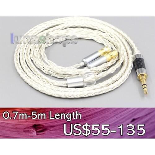 LN007236 16 Core OCC Silver Plated Earphone Cable For HiFiMan HE400 HE5 HE6 HE300 HE4 HE500 HE6