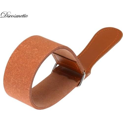 Leather shaving Strop belt For Barber Straight Razor Fold Knife Sharpening double side
