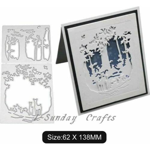 L-Sunday Crafts Dis Cuts Christmas Card Metal Cutting Dies Scrapbooking Embossing Paper Cardmaking Crafts