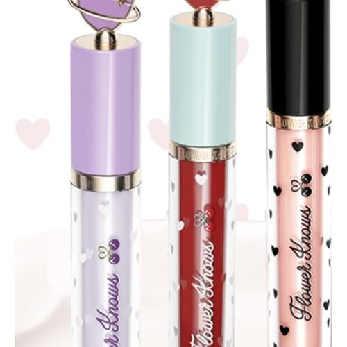 TT Flower Knows Cherry Party Lip Lacquer Summer Lipstick Water Light Mask Mirror Peach Color