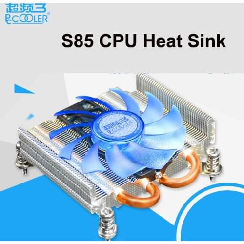 Pccooler S85 HTPC ultra thin itx all in one machine CPU cooling fan 1155 CPU heat sink Intel 1U silent CPU fan PC completmenting