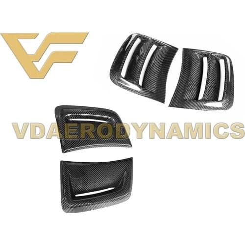 Suitable For 08-11 12-14 Benz W204 C63 VAD Carbon Fiber Front Bumper Side Add On Canards